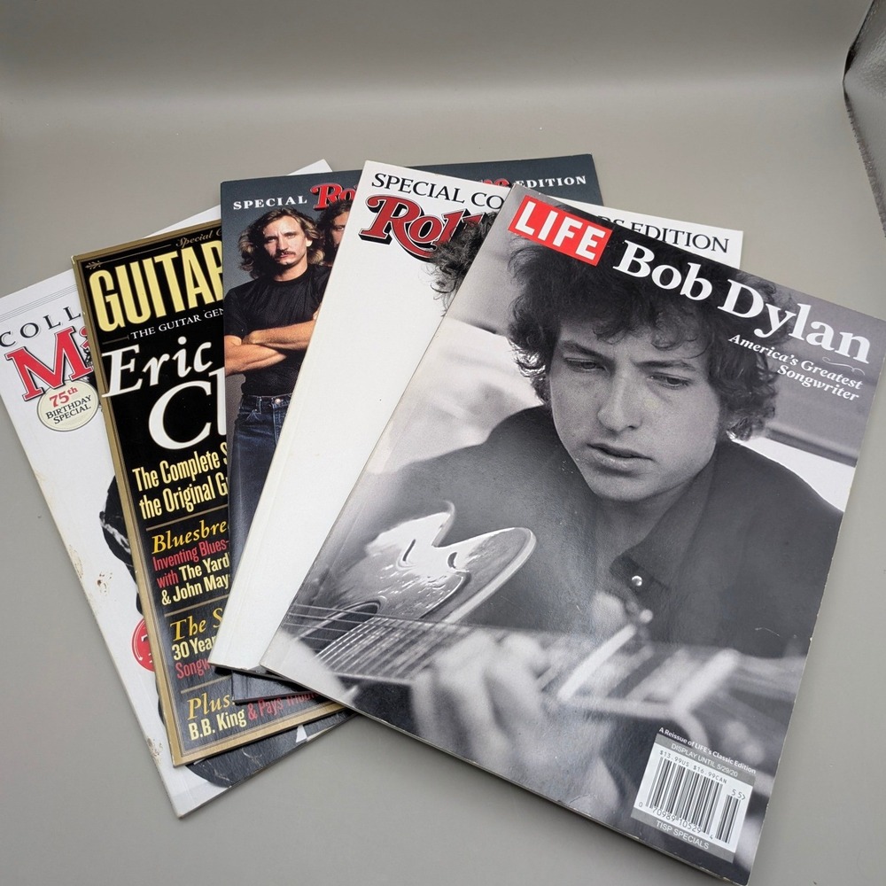 Rolling Stone Classic Rock Magazine Lot of 5 - Dylan, Clapton, Eagles, Mick‎